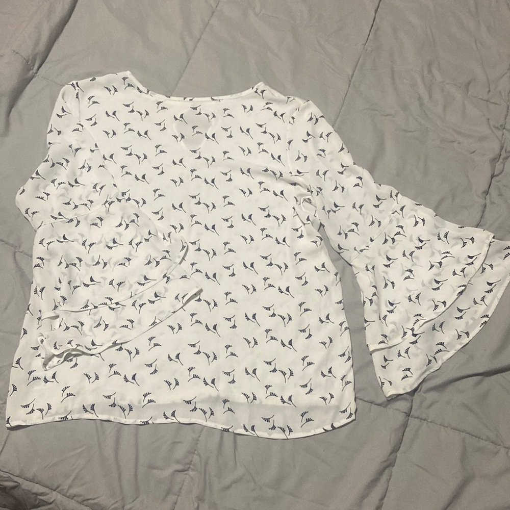 Womens bell sleeve blouse- loft